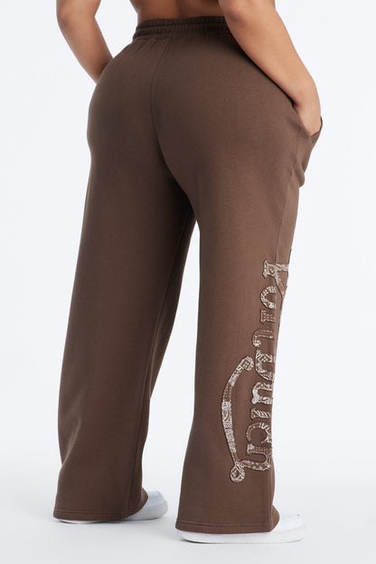 Von Dutch Paisley Wild West Pants - Brown