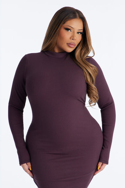 Maribel Snatched Mini Dress - Chocolate