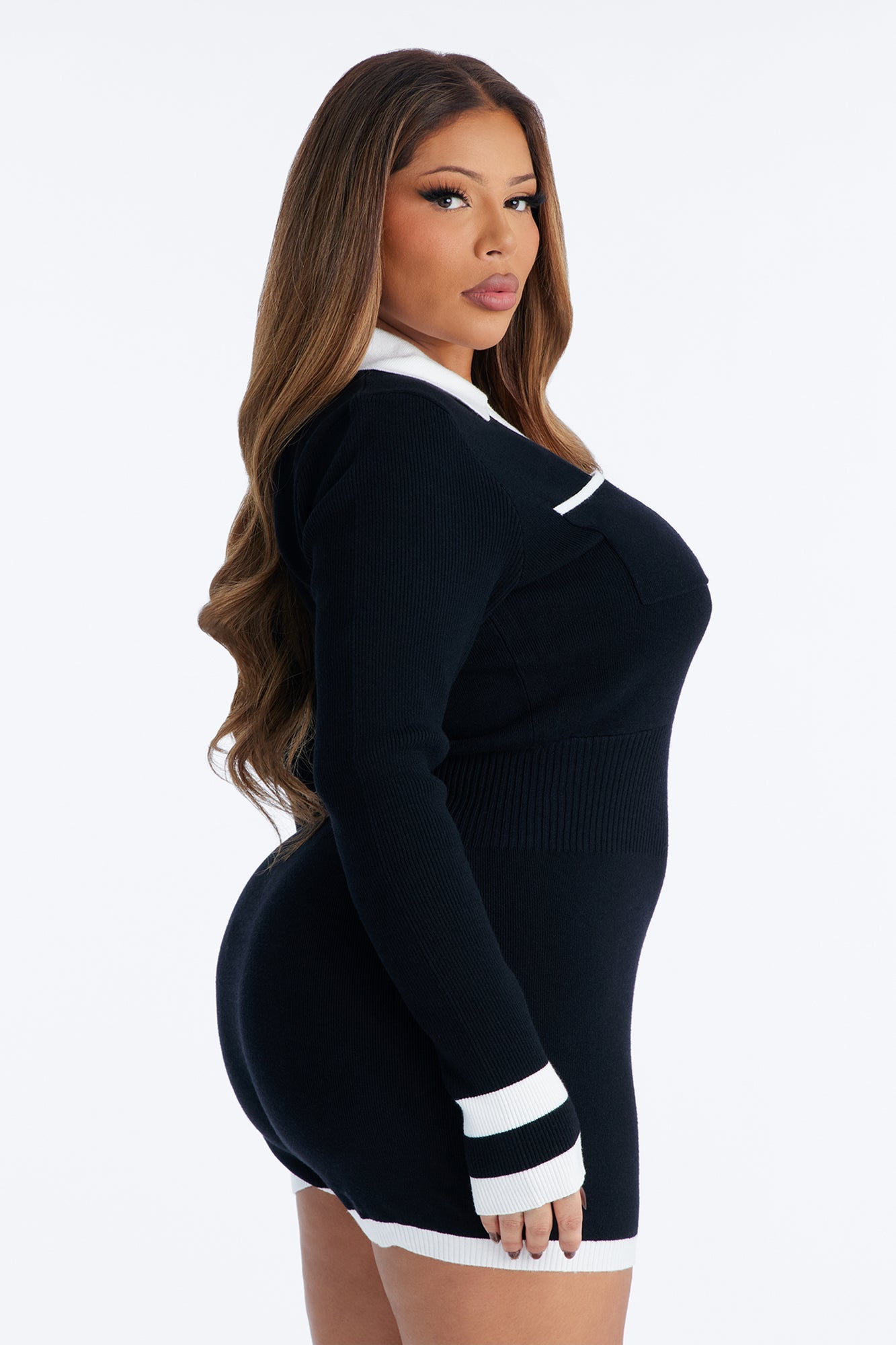 Melissa Knit Romper - Black
