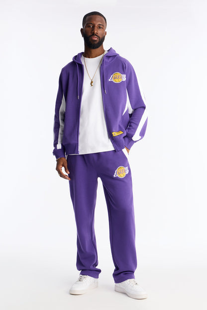 Lakers Wavey Wide Sweatpants - Purple