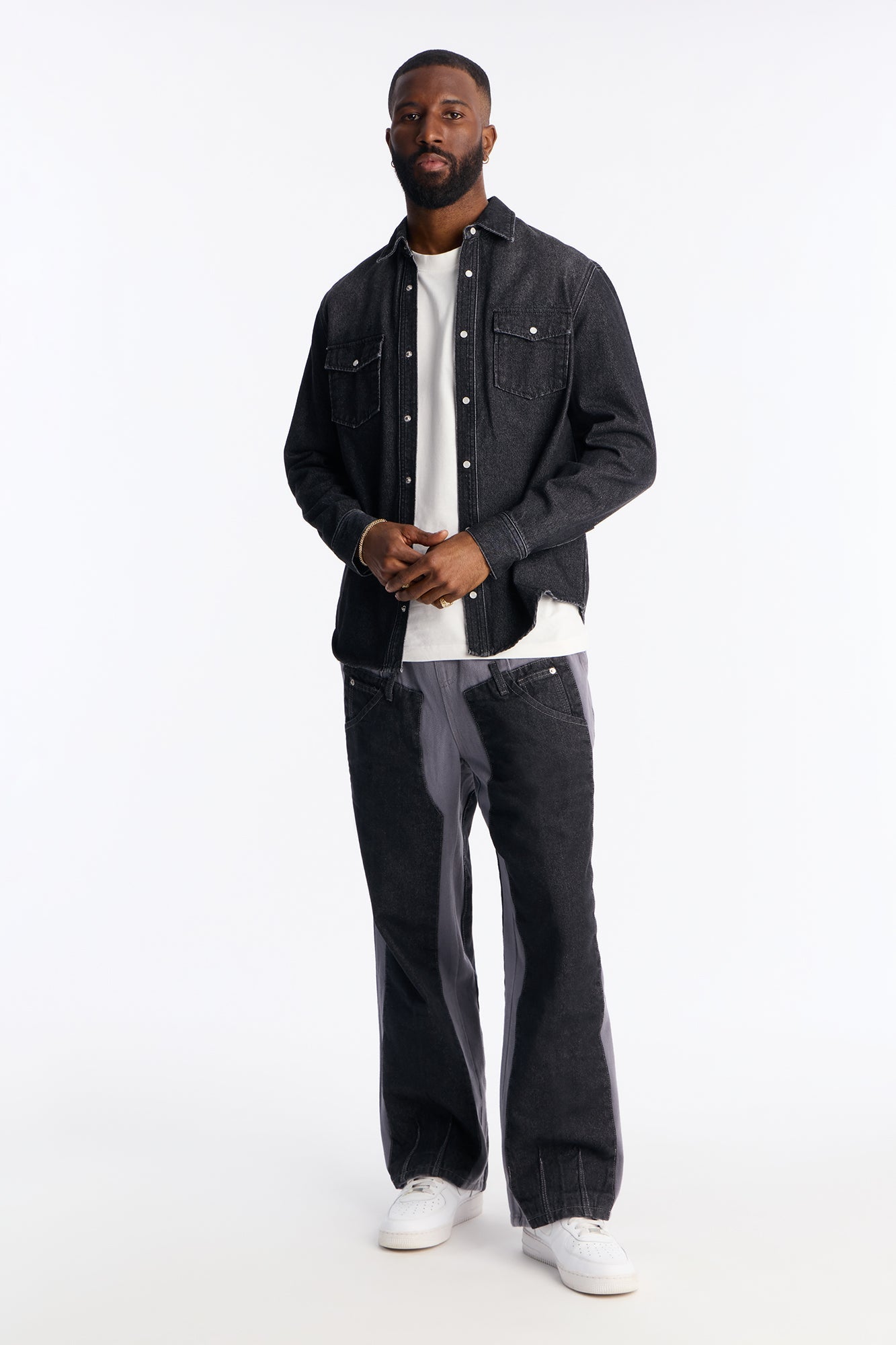 Straight Assemblage Hybrid Pant - Blue/combo