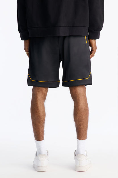 Slant Pocket Gloss Short - Black