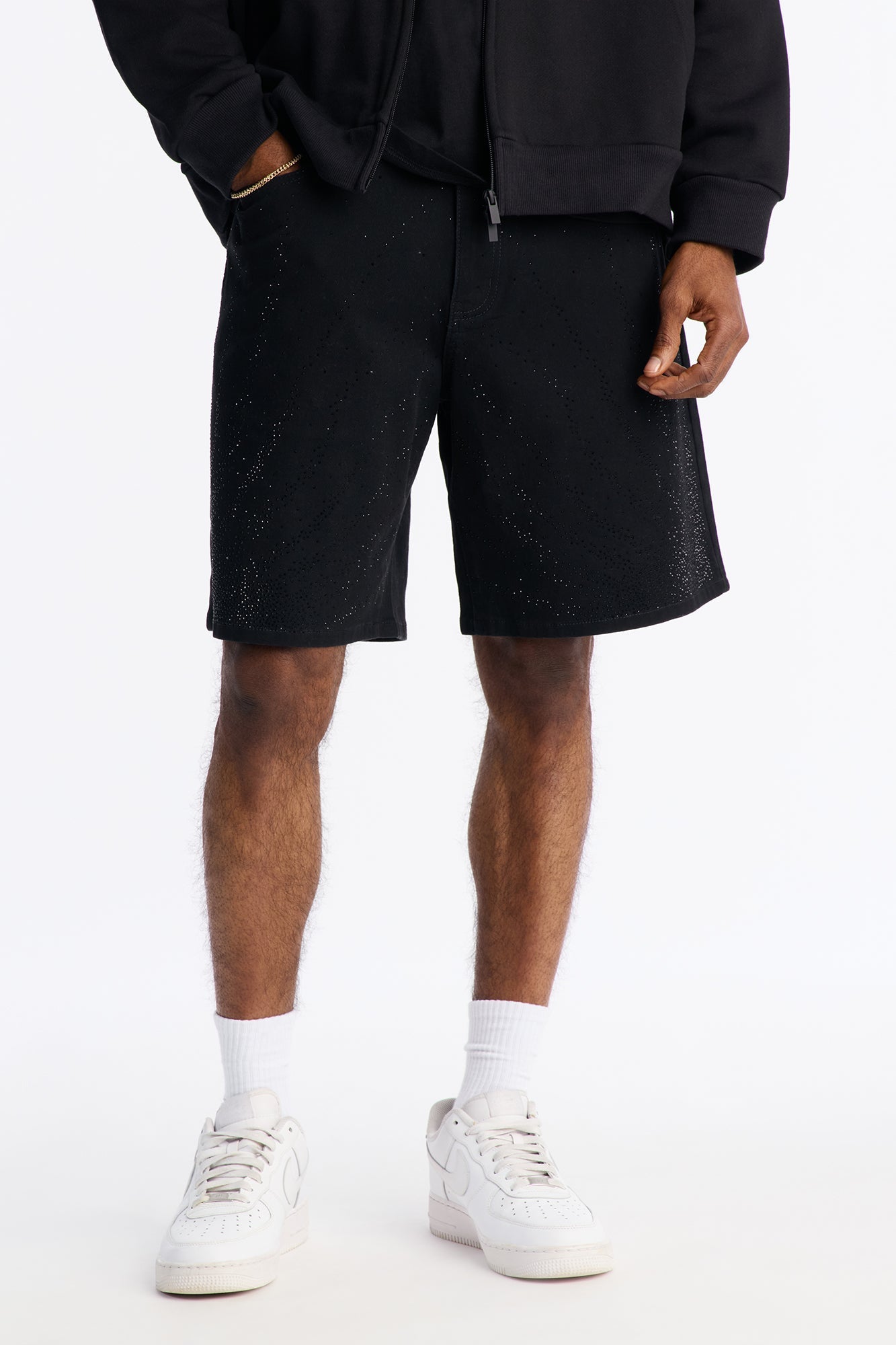 Relaxed Moonflare Denim Short - Black