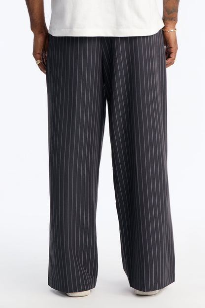 Wide Leg New Age Pleated Trouser - Grey