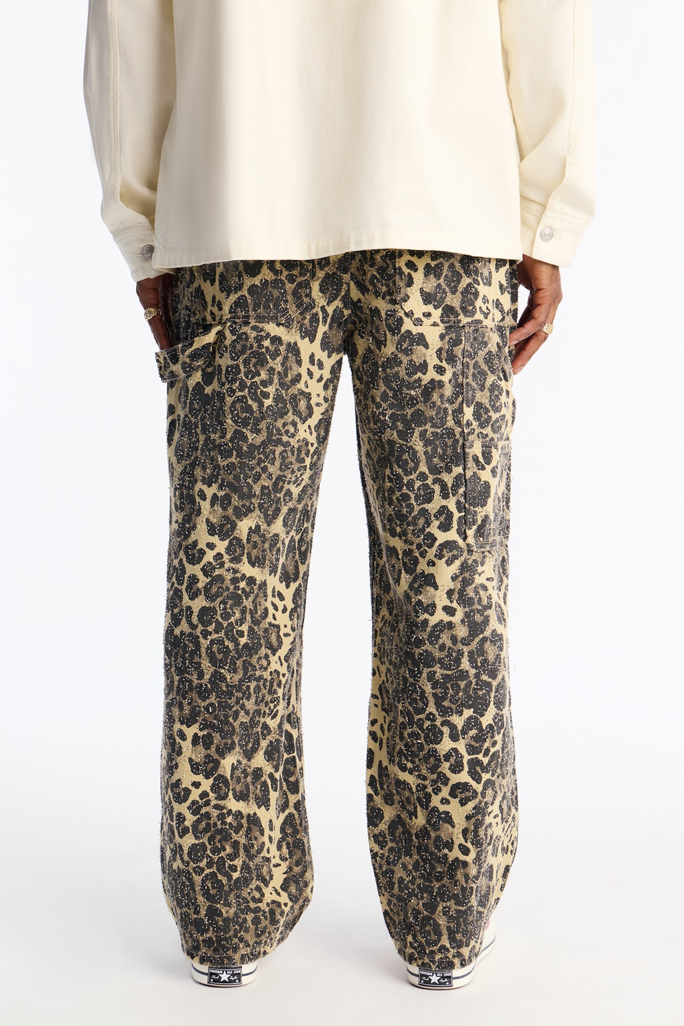 Baggy Double Lives Cheetah Print Pant - Leopard