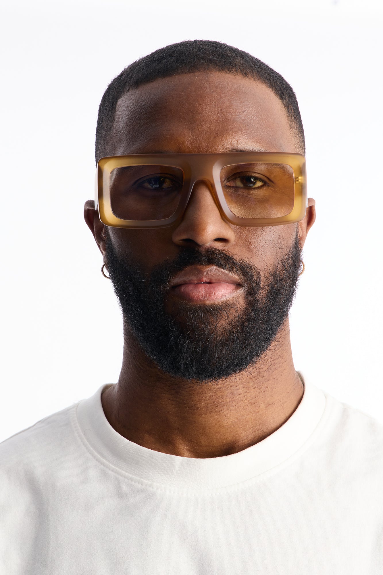 Prestige Matte Flat Top Sunglasses - Tan