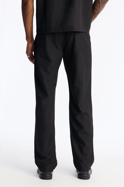 Straight Genesis Origin Embellished Trouser - Black