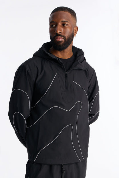 Futuristic Mode Track Jacket - Black