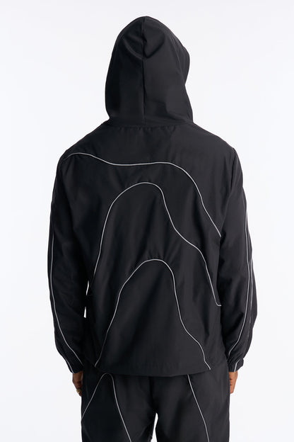 Futuristic Mode Track Jacket - Black
