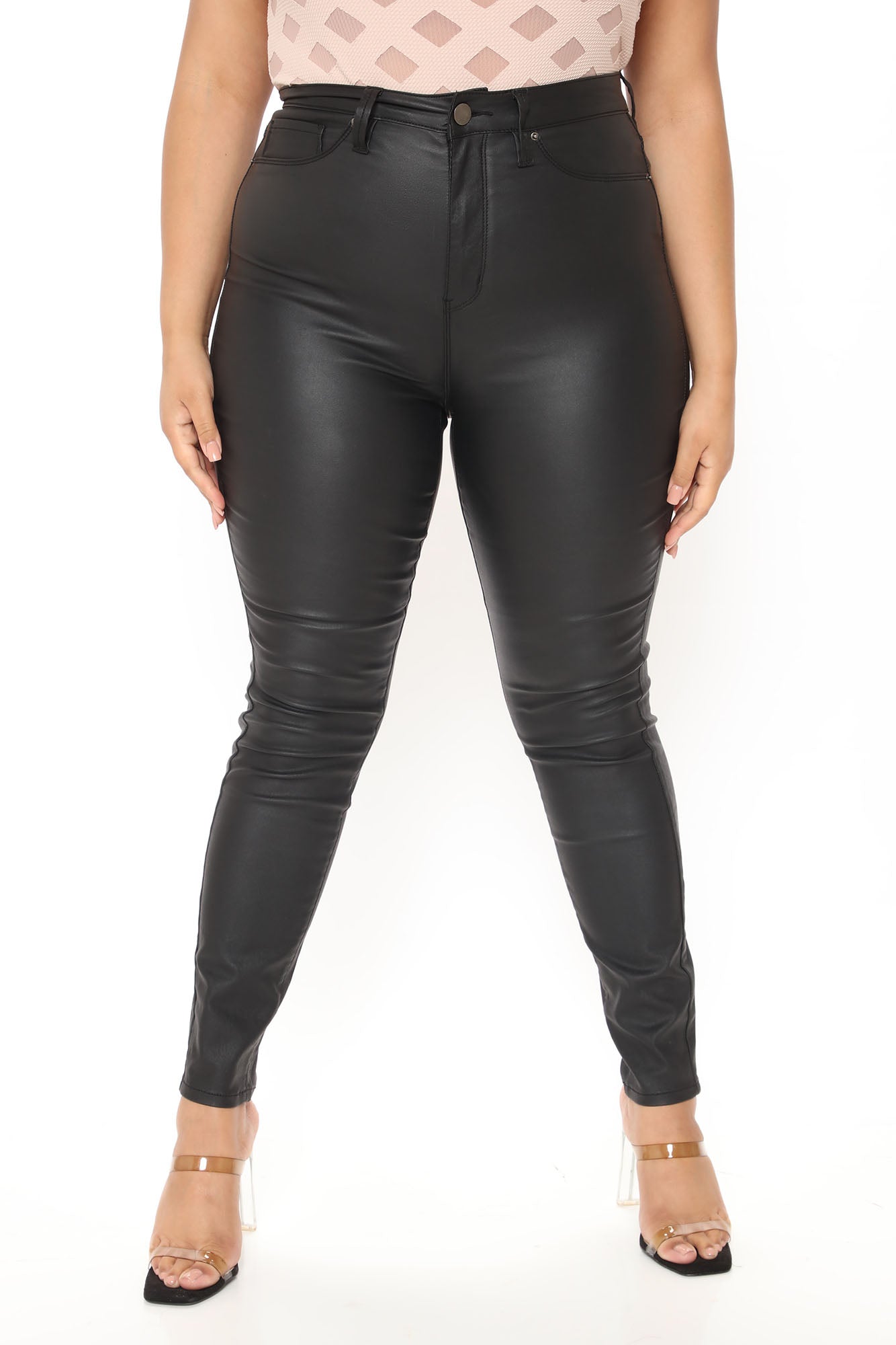 Coated With Love Skinny Pants - Black