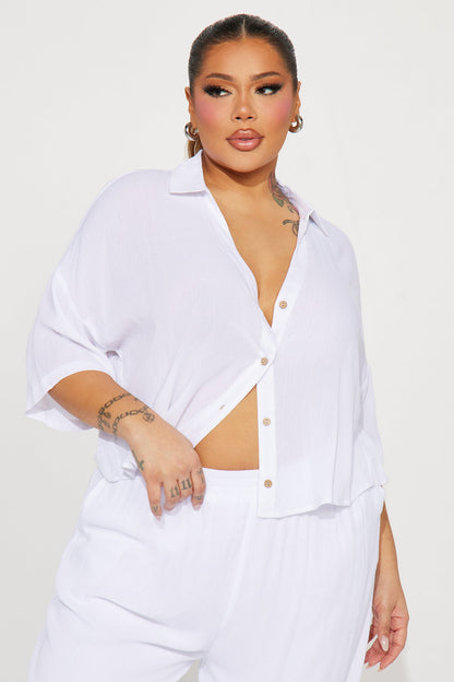 Greece Fantasy Pant Set - White