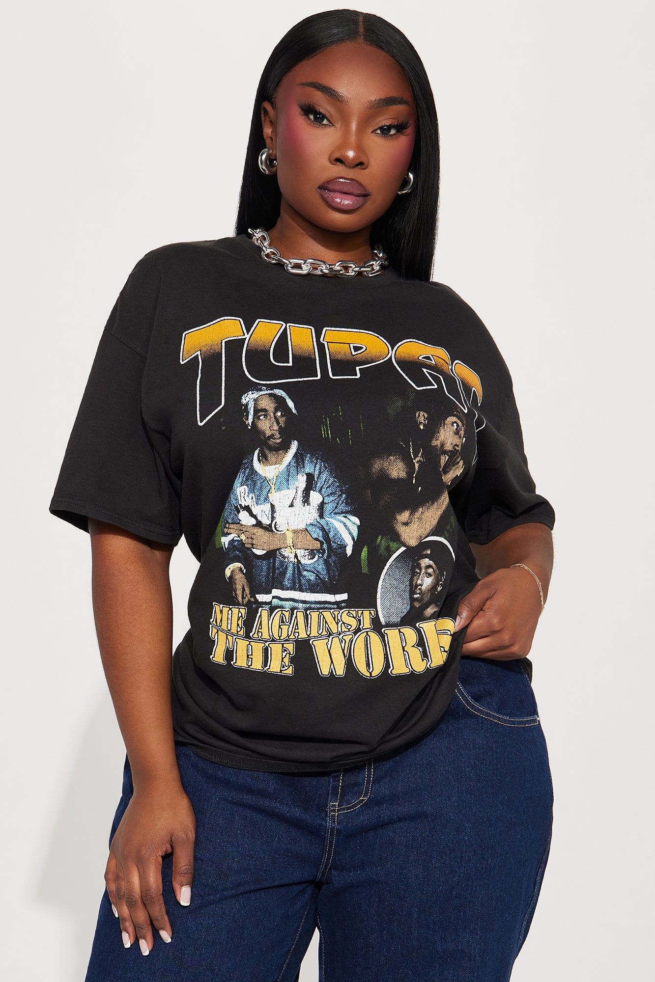 Tupac Me Against The World Tee - Black