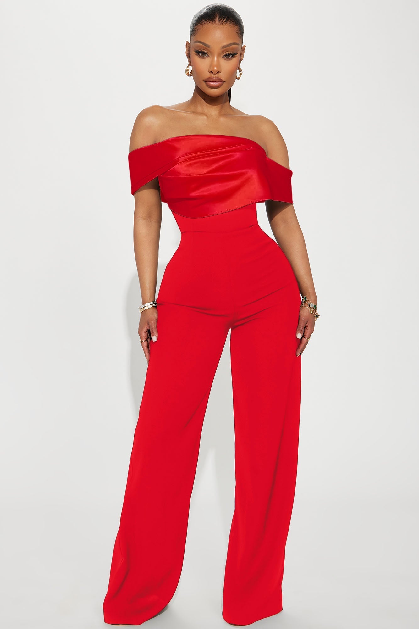 Be Yourself Jumpsuit - Red