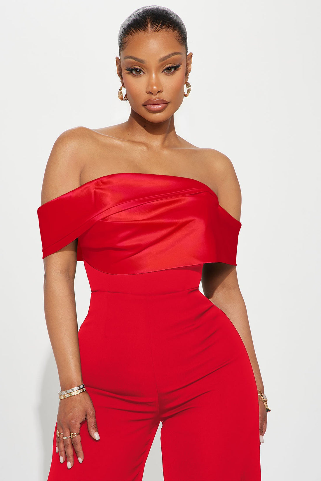 Be Yourself Jumpsuit - Red