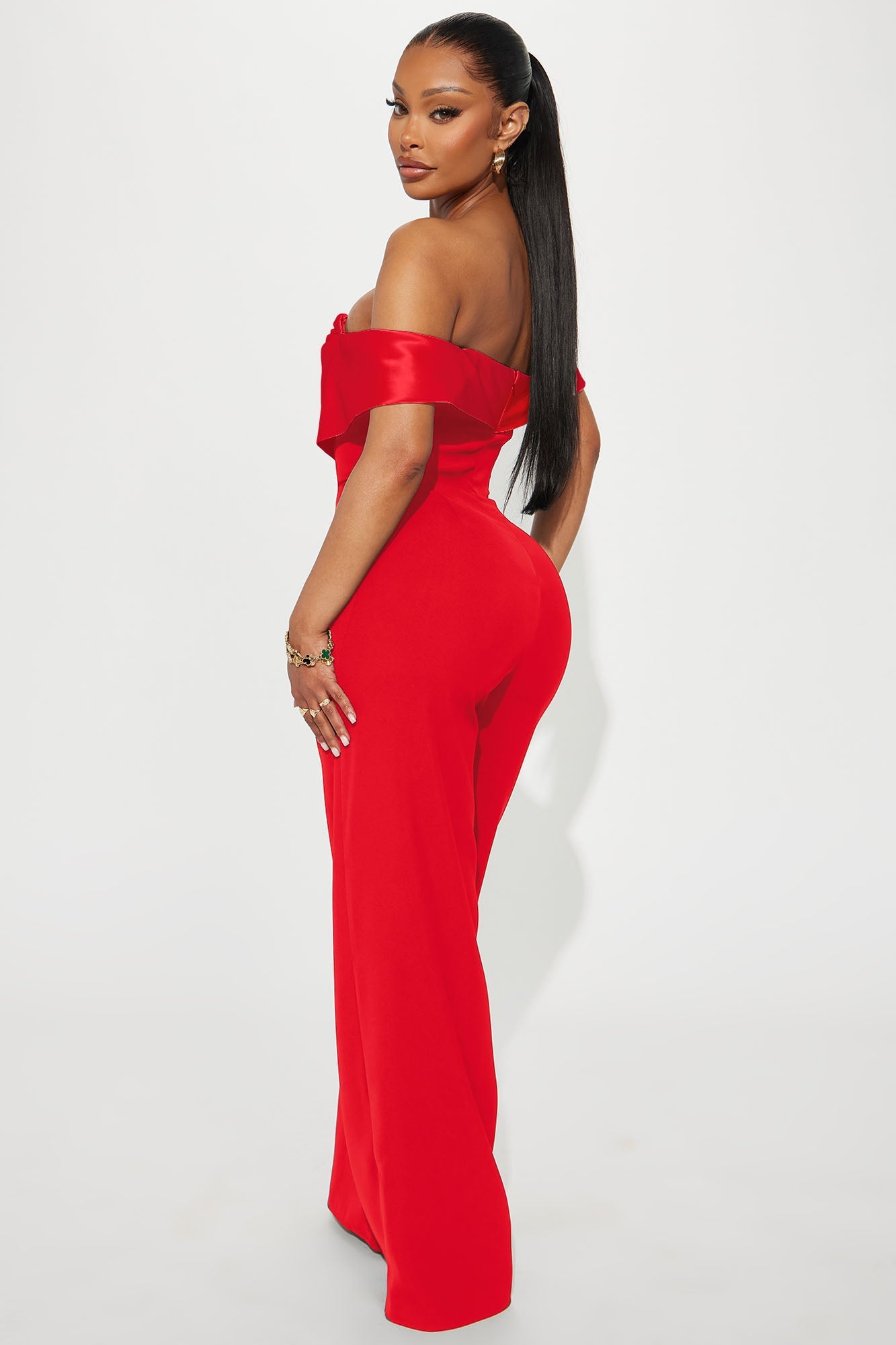 Be Yourself Jumpsuit - Red