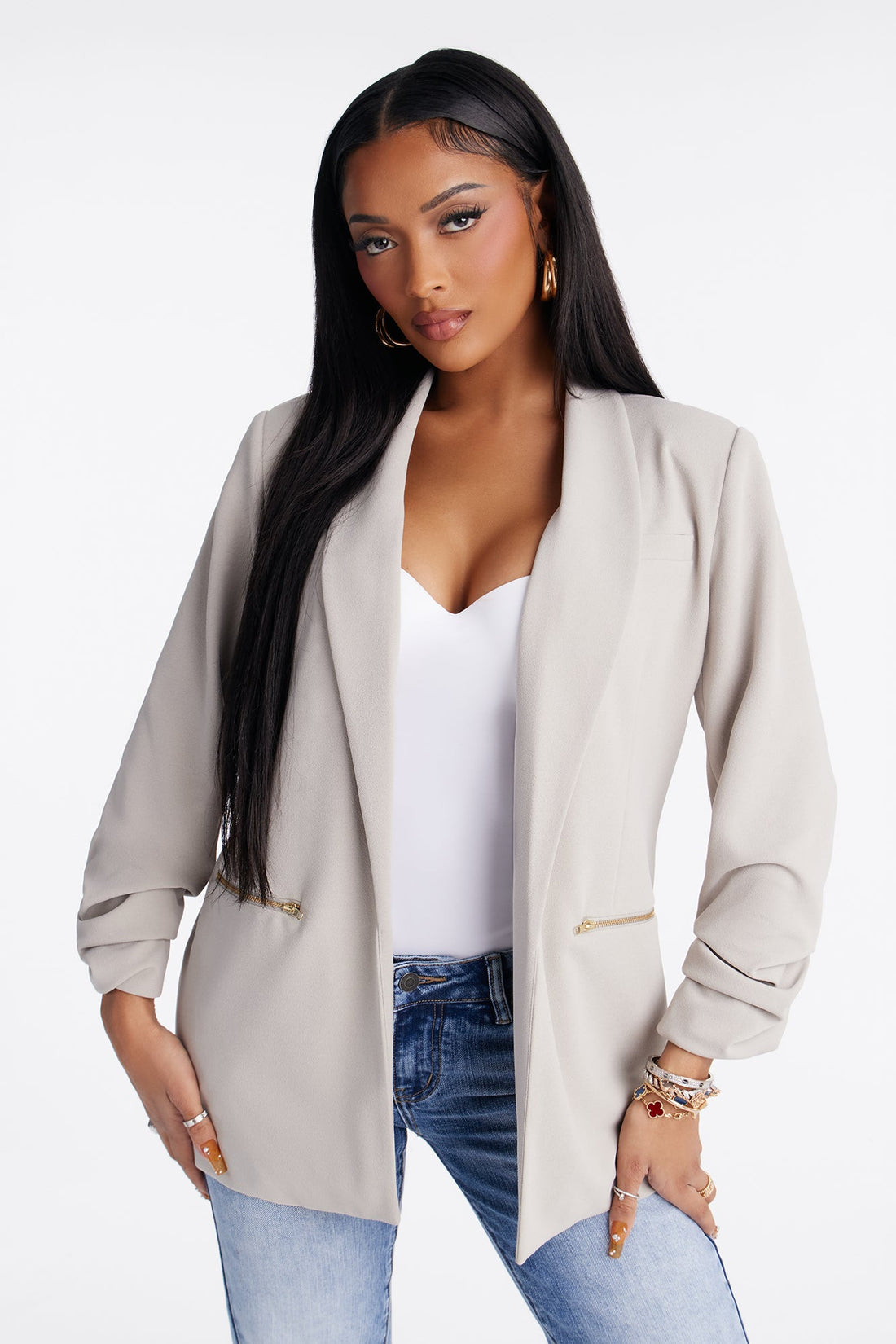 Bethany Blazer - Light Grey