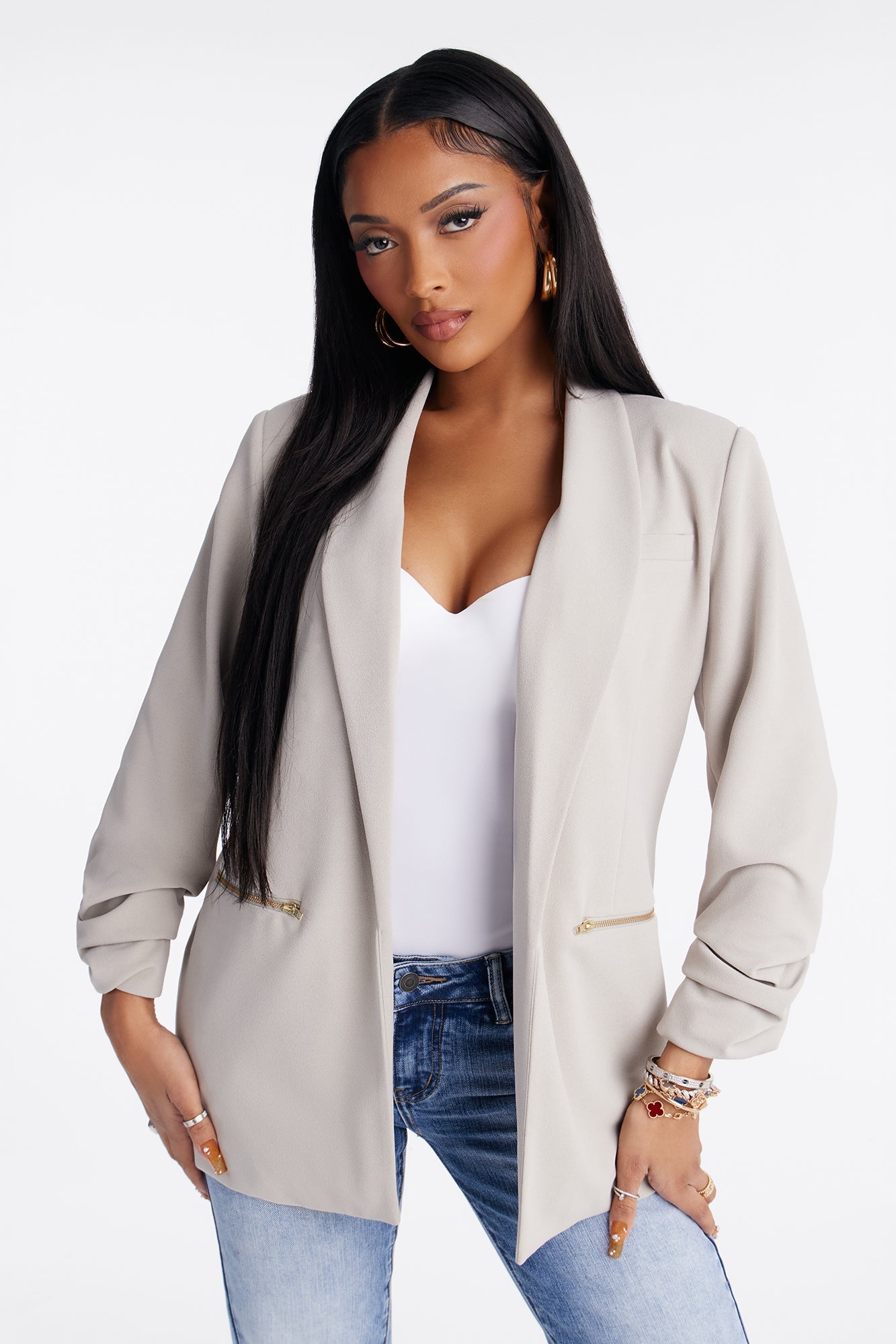 Bethany Blazer - Light Grey