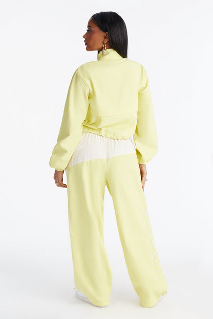 Bella Windbreaker Pant Set - Yellow