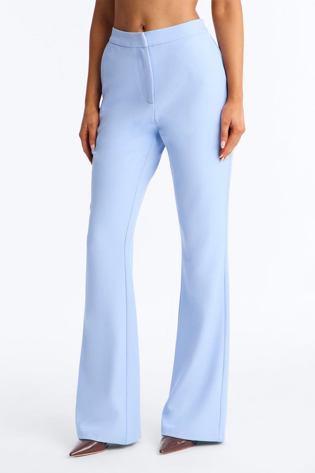 Breaking Even Flare Trouser - Light Blue