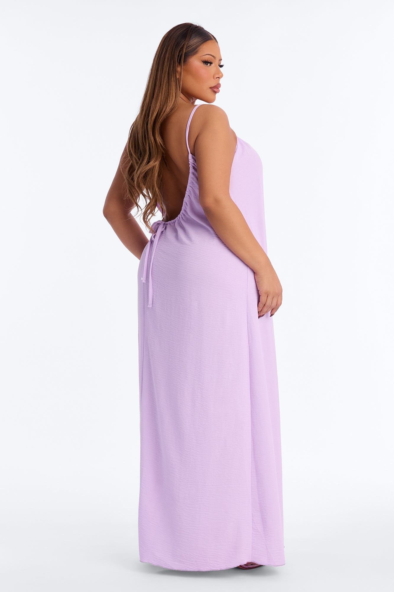 On Chill Mode Scoop Back Maxi Dress - Lavender