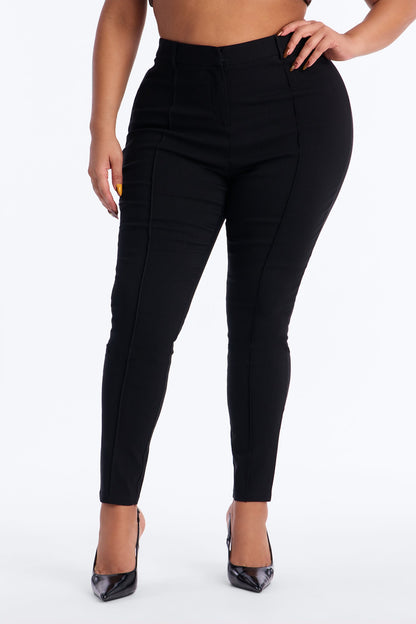 Raise The Bar Skinny Trouser - Black