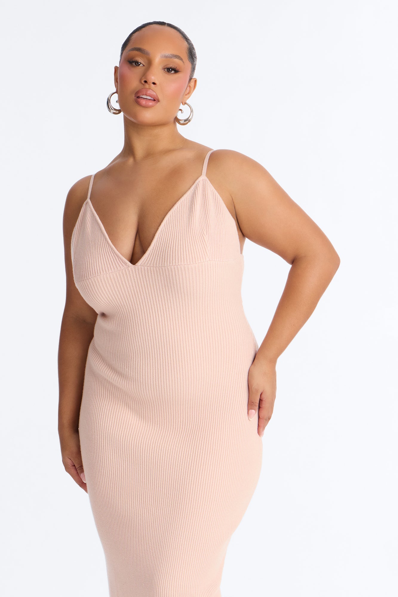 Aspen Sweater Maxi Dress Set - Pink