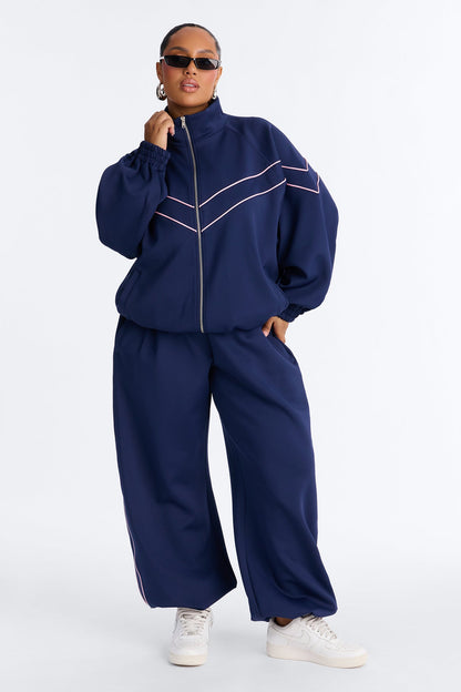 Track Record Pant Set - Navy