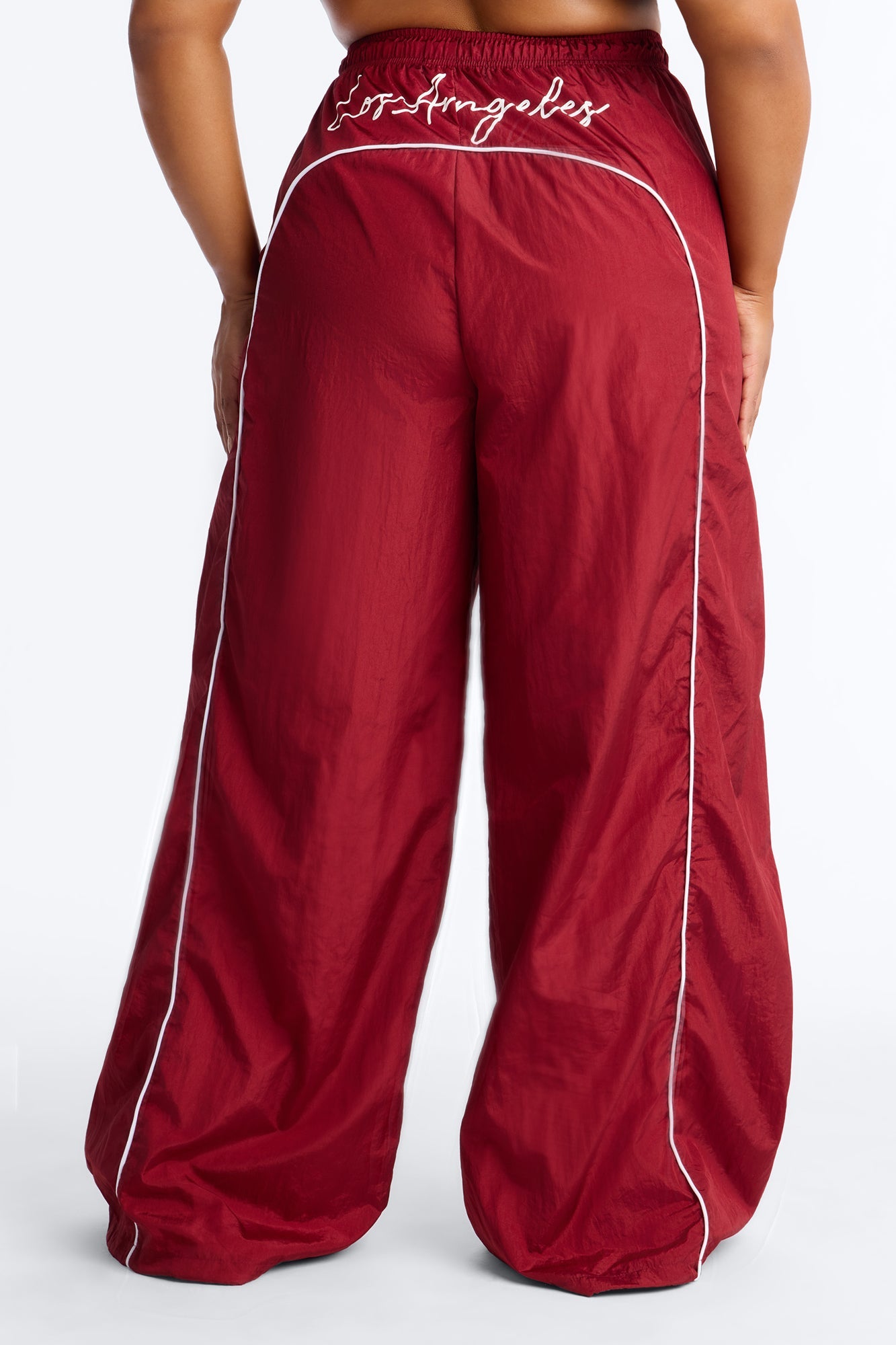Work It Out LA Low Rise Windbreaker Pant 33″ - Red