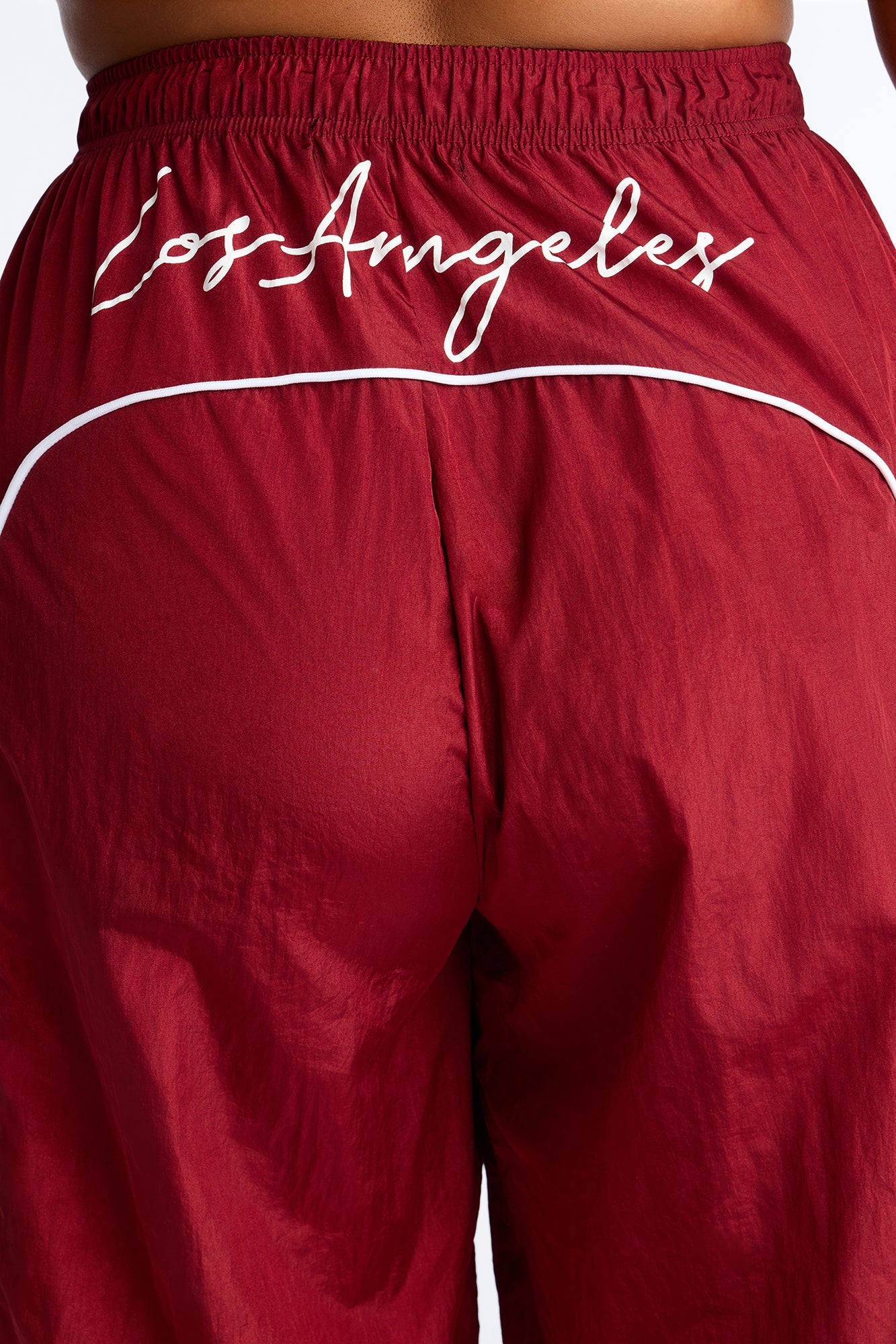 Work It Out LA Low Rise Windbreaker Pant 33″ - Red