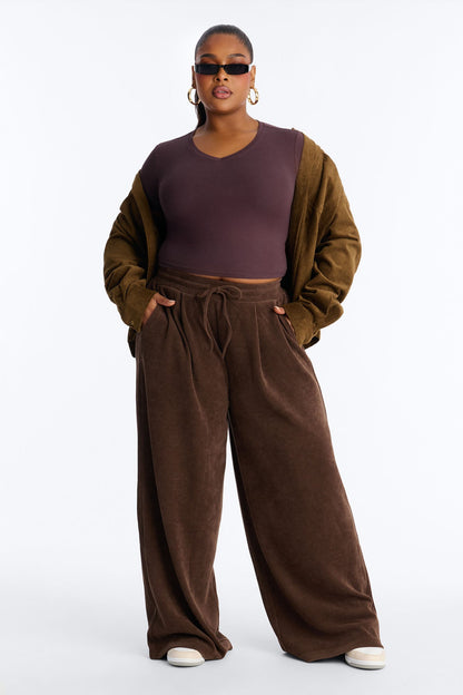 Olivia Extreme Wide Leg Pants - Chocolate