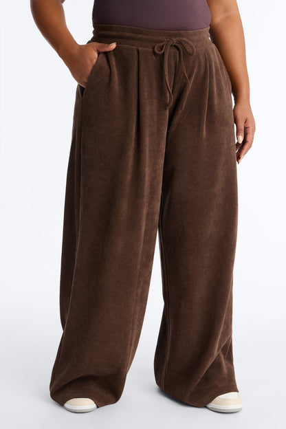 Olivia Extreme Wide Leg Pants - Chocolate