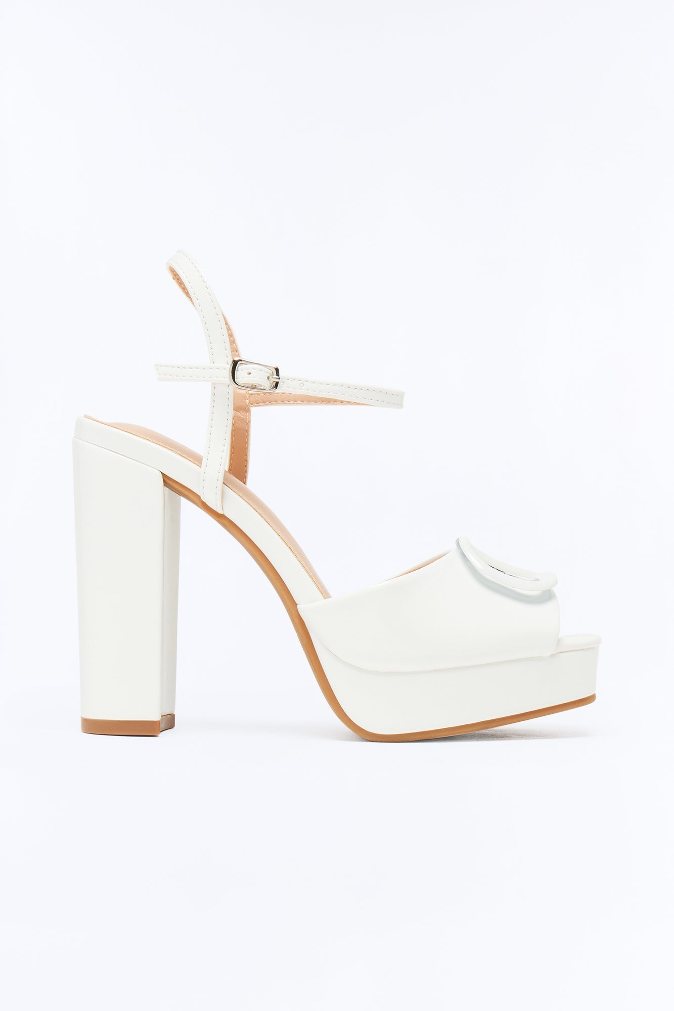 Sylvan Patent Platform Heels - White