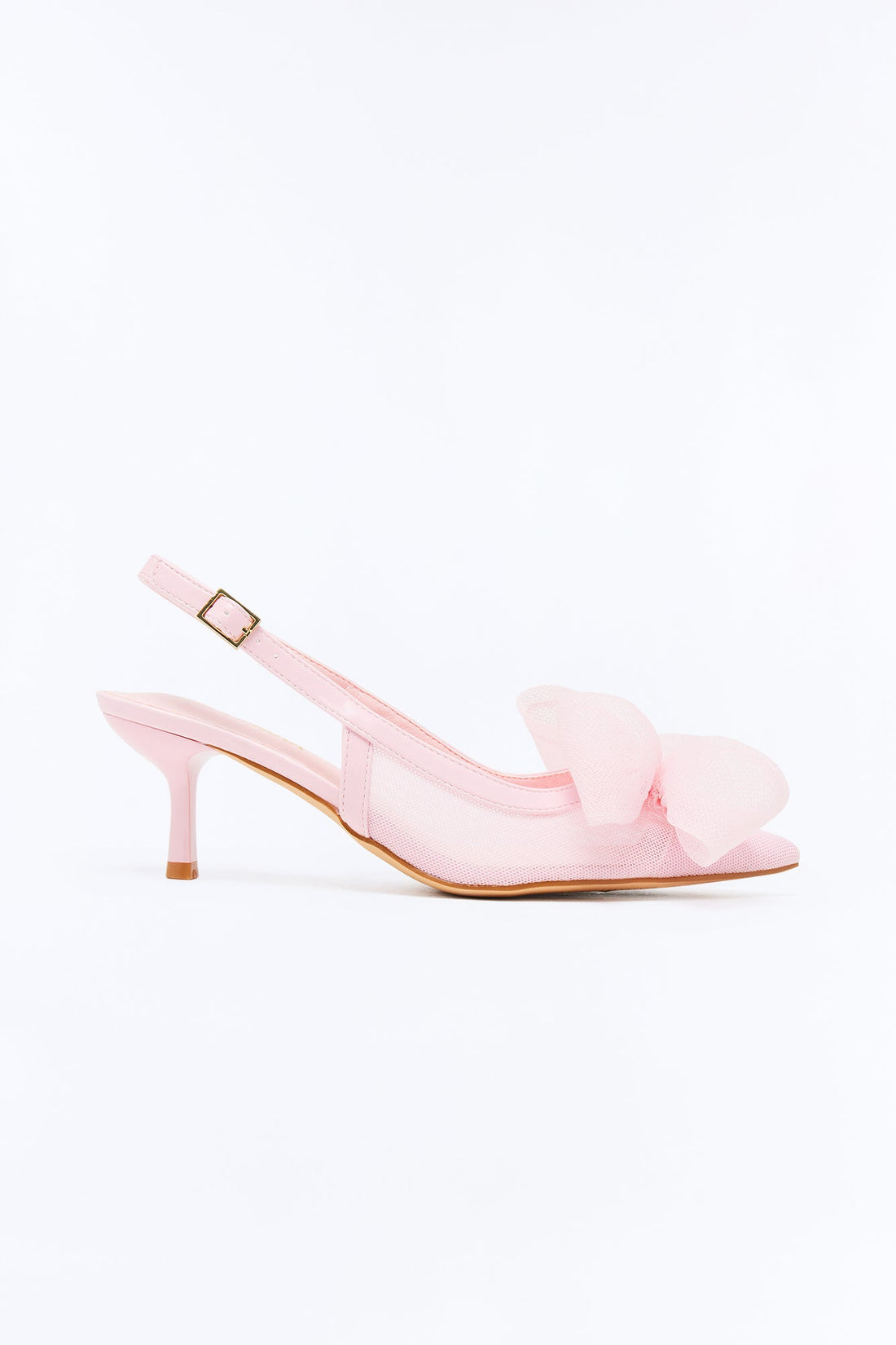 Belle Bow Slingback Pumps - Pink