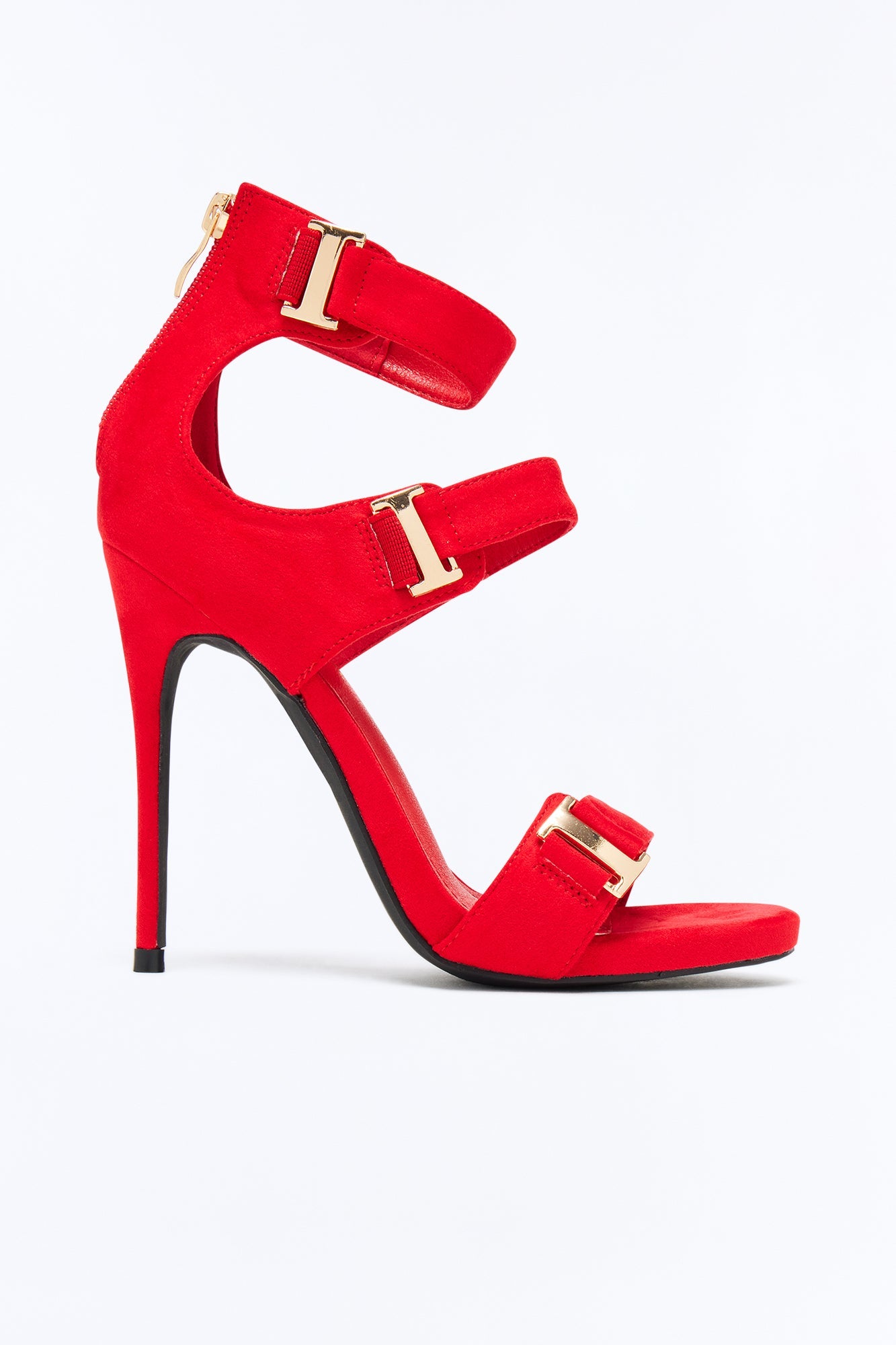 Buckle Babe Heel - Red