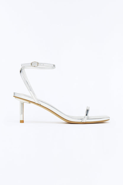 Kyla Kitten Heels - Silver