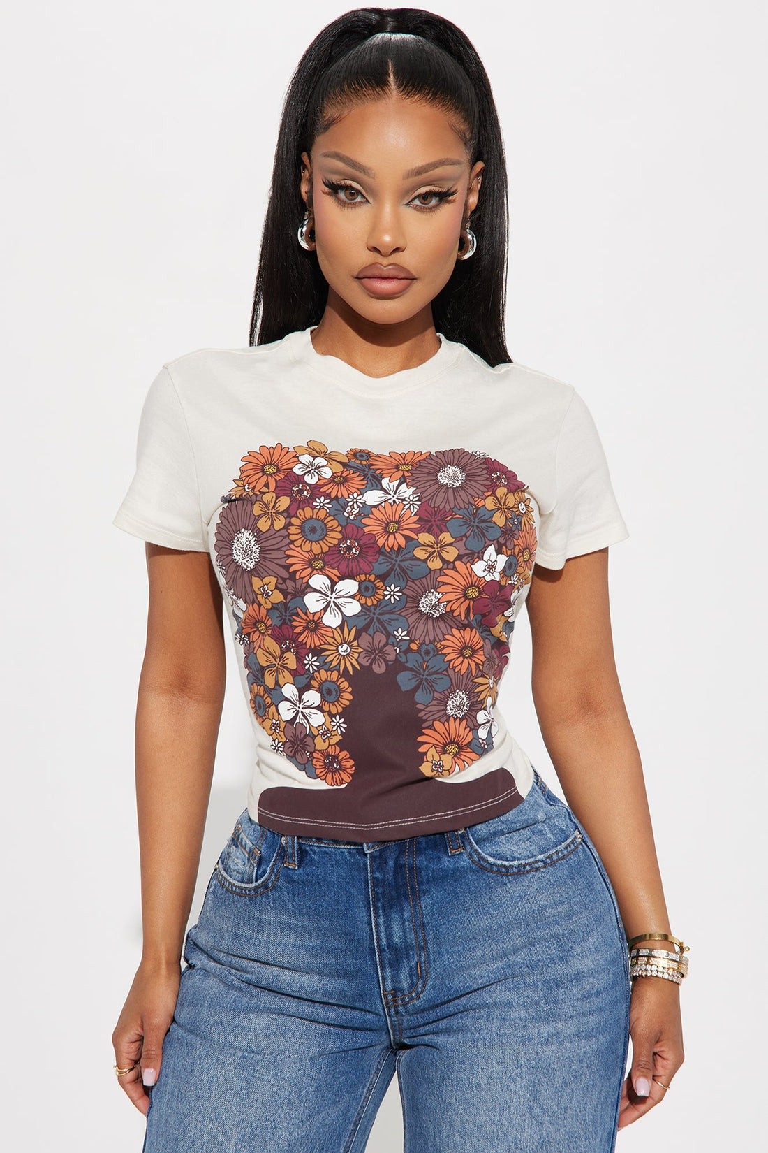 Empowered Bold Beauty Tee - Ivory