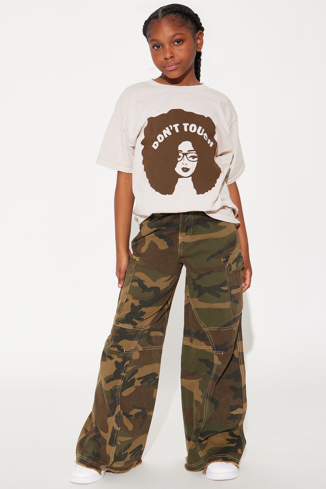 Mini Try Seeing Me Camo Cargo Pants - Camouflage