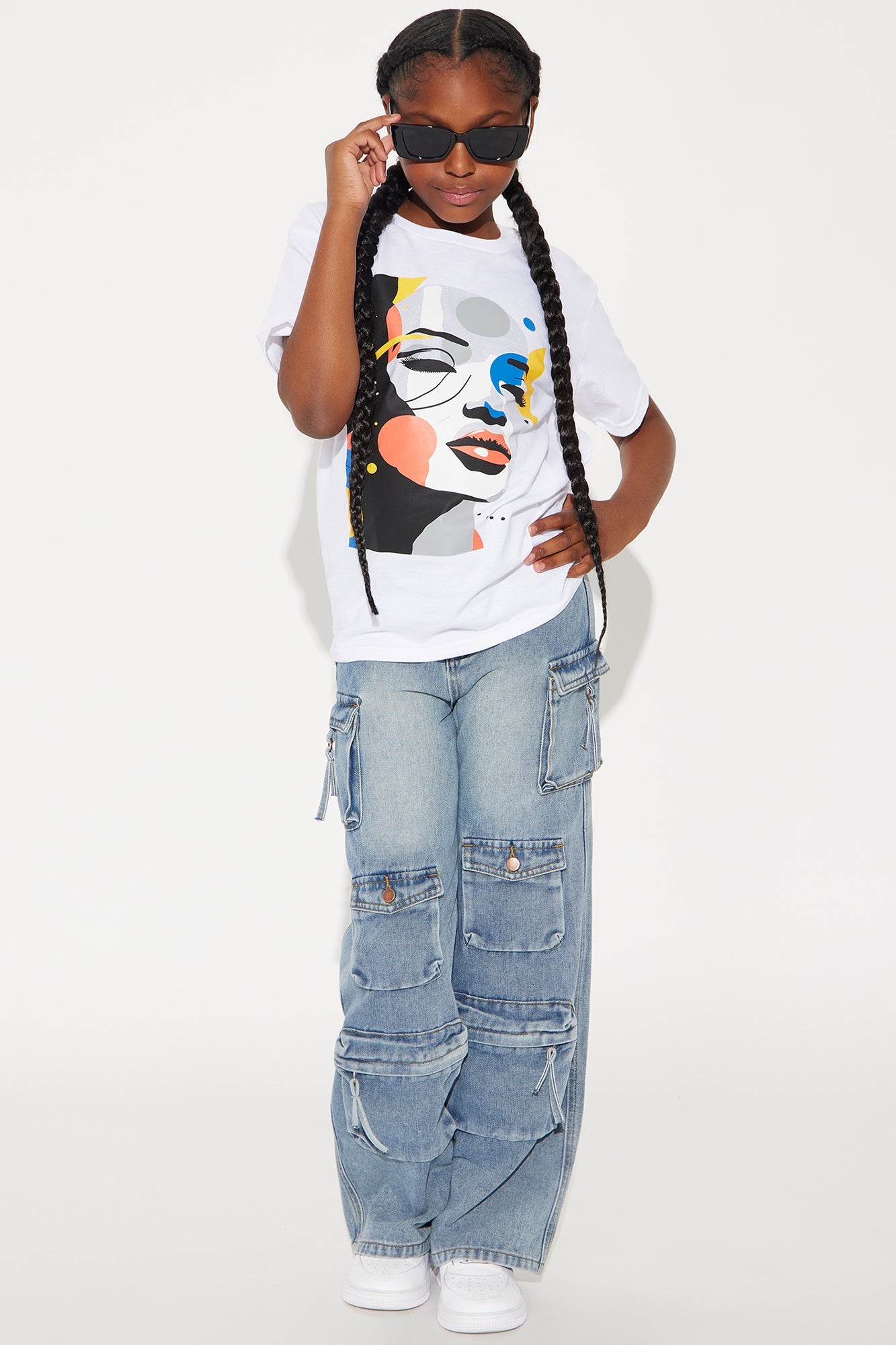 Mini Galactic Girl T-Shirt - White