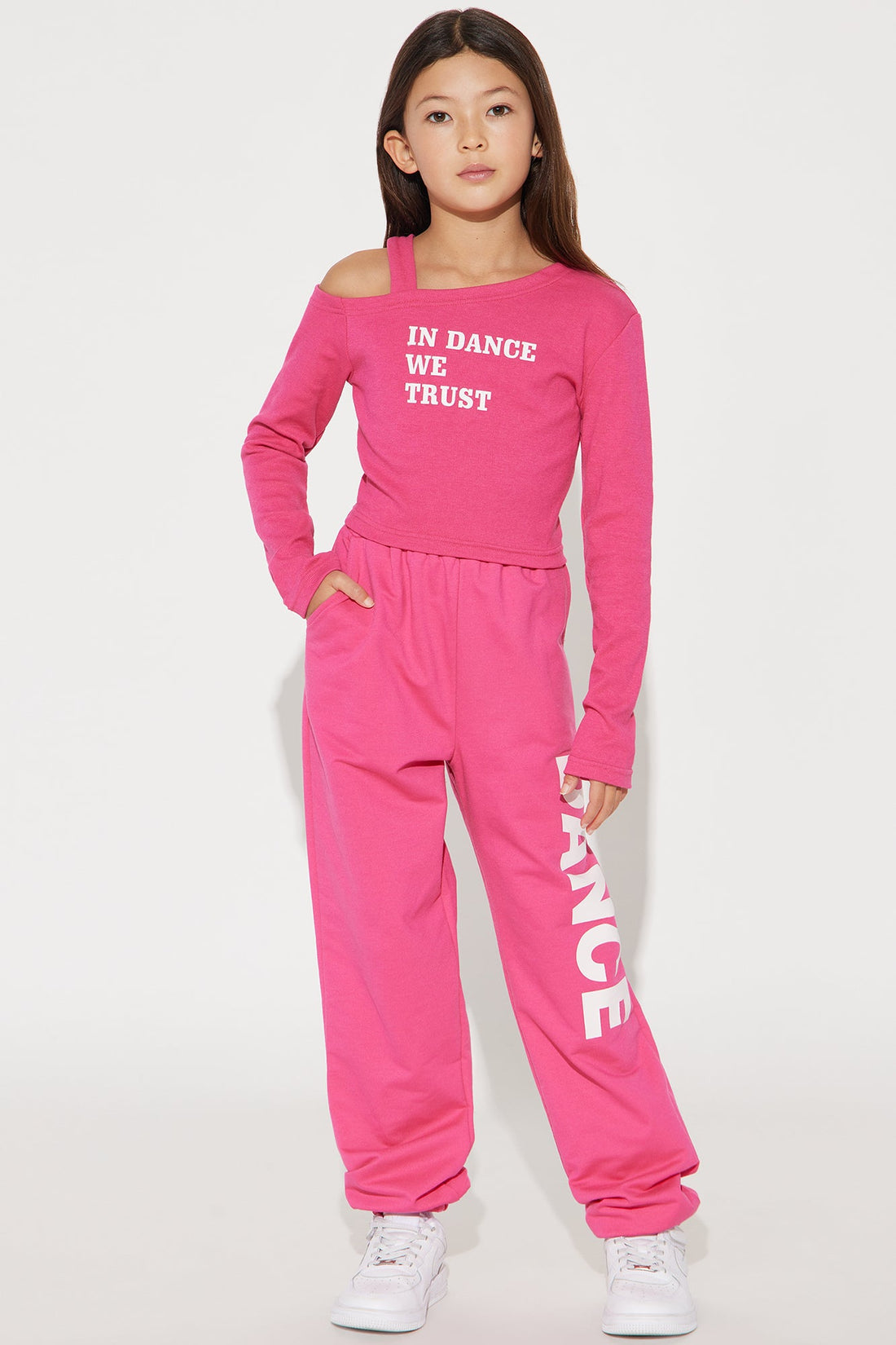 Mini In Dance We Trust Pant Set - Pink