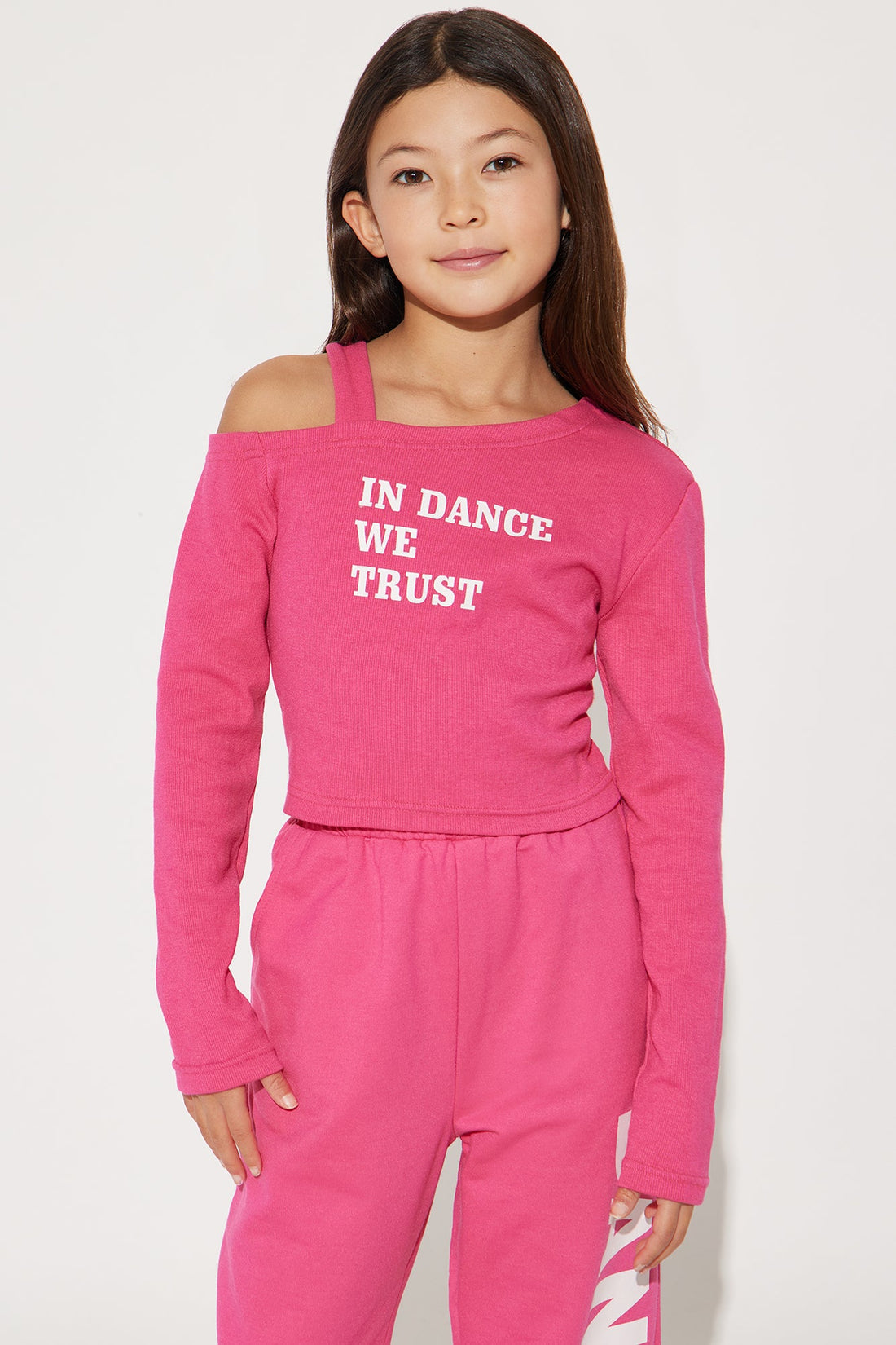 Mini In Dance We Trust Pant Set - Pink