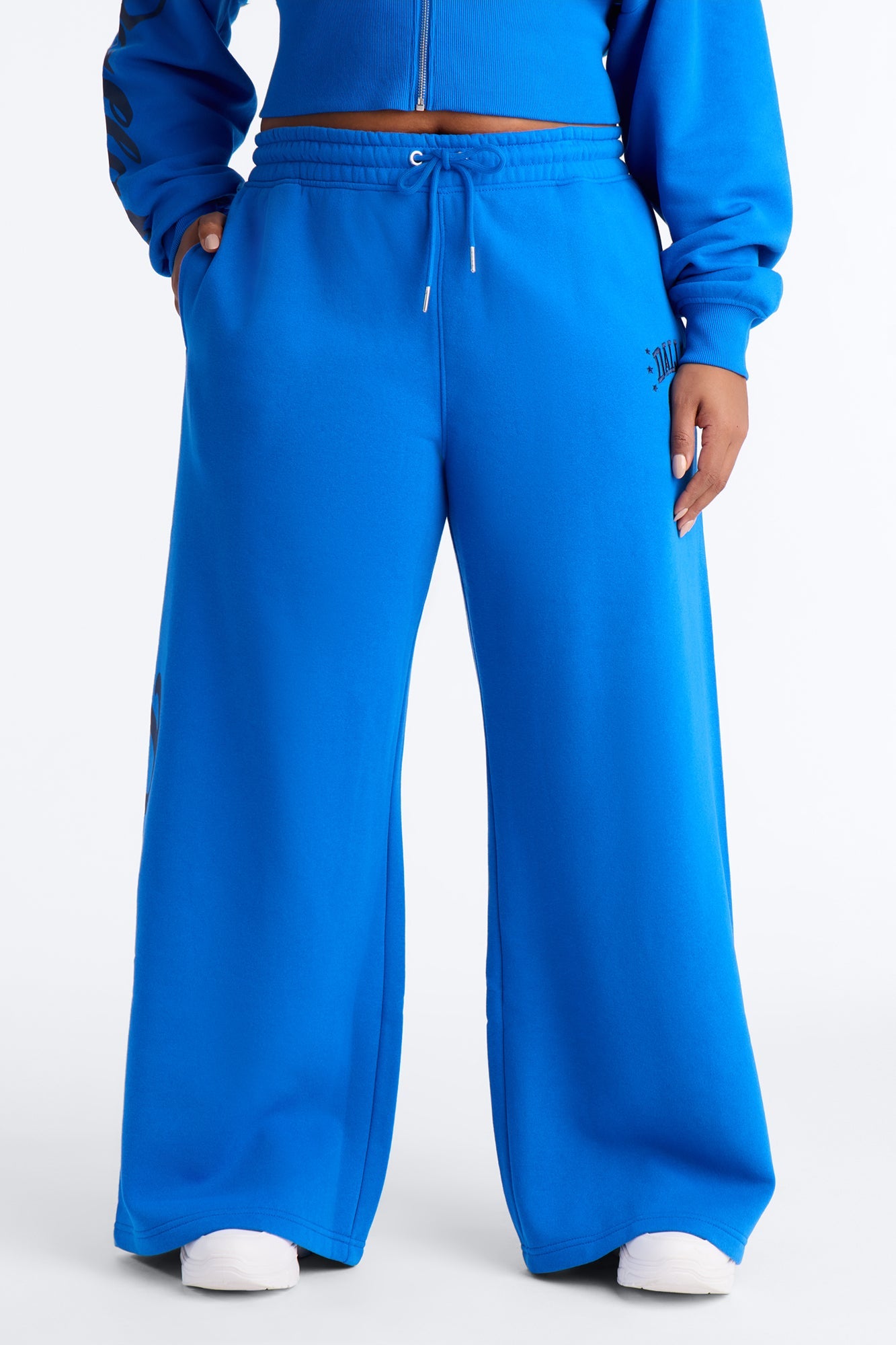 NBA Dallas Mavericks Fleece Wide Leg Pants - Blue