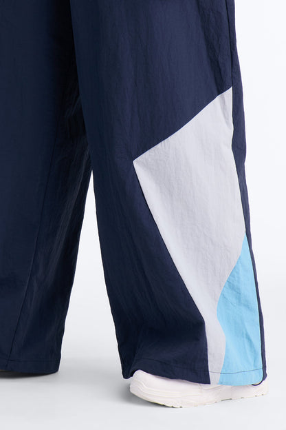 Yasmin Colorblock Windbreaker Jogger Pant 31″ - Navy/combo