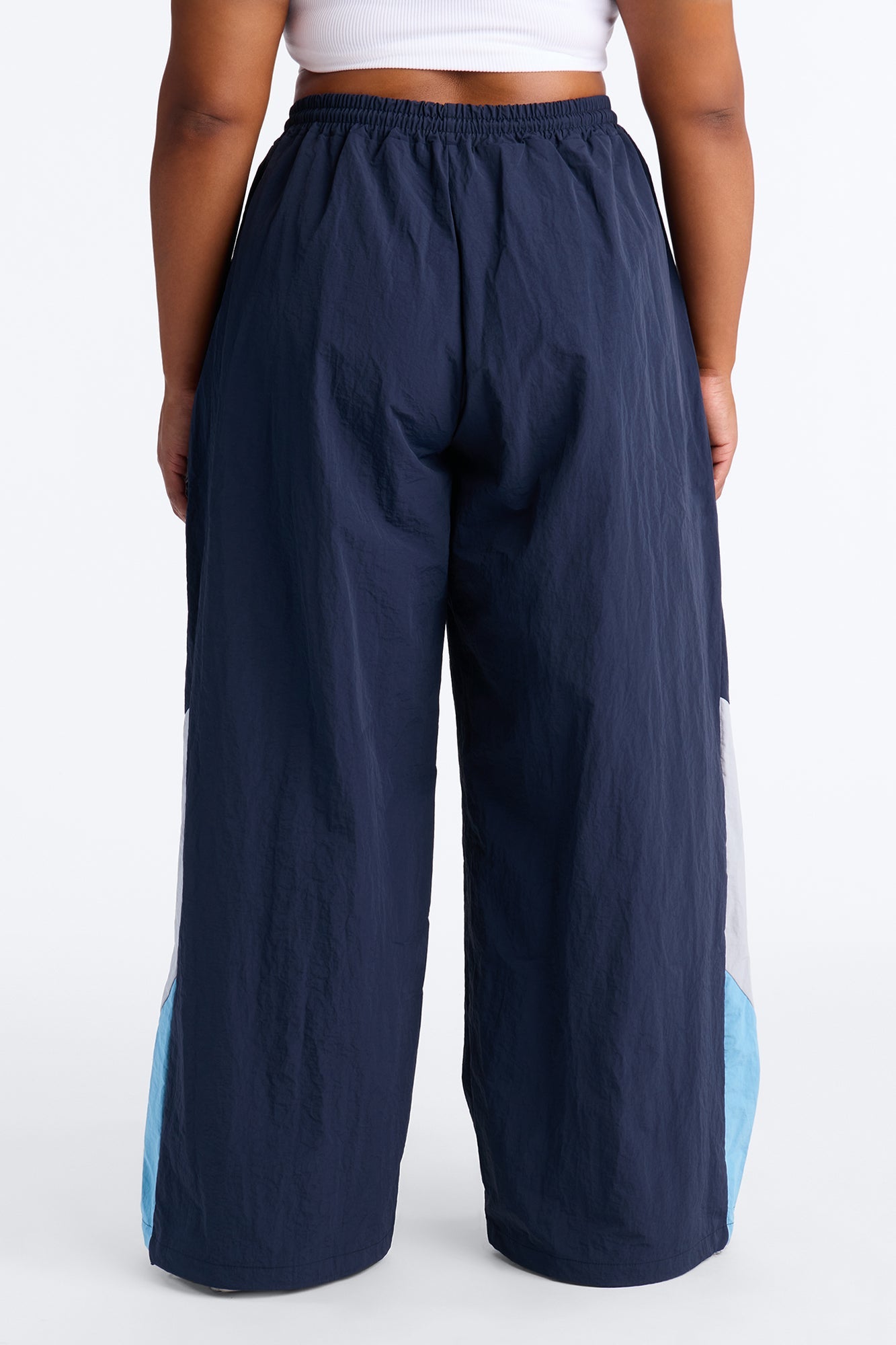 Yasmin Colorblock Windbreaker Jogger Pant 31″ - Navy/combo