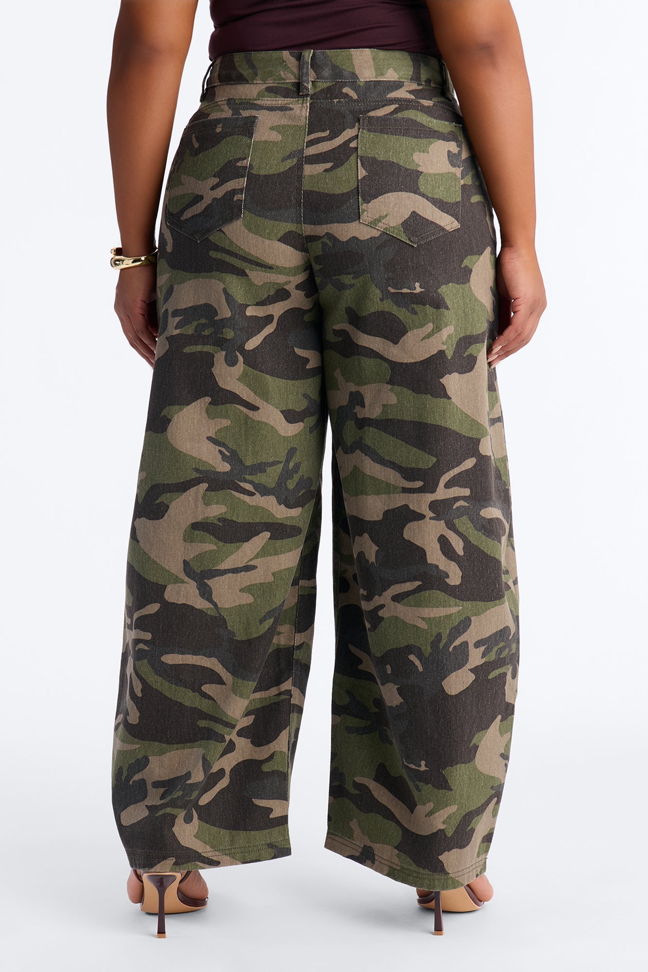 Brat Mode Camouflage Barrel Leg Pant 30″ - Camouflage