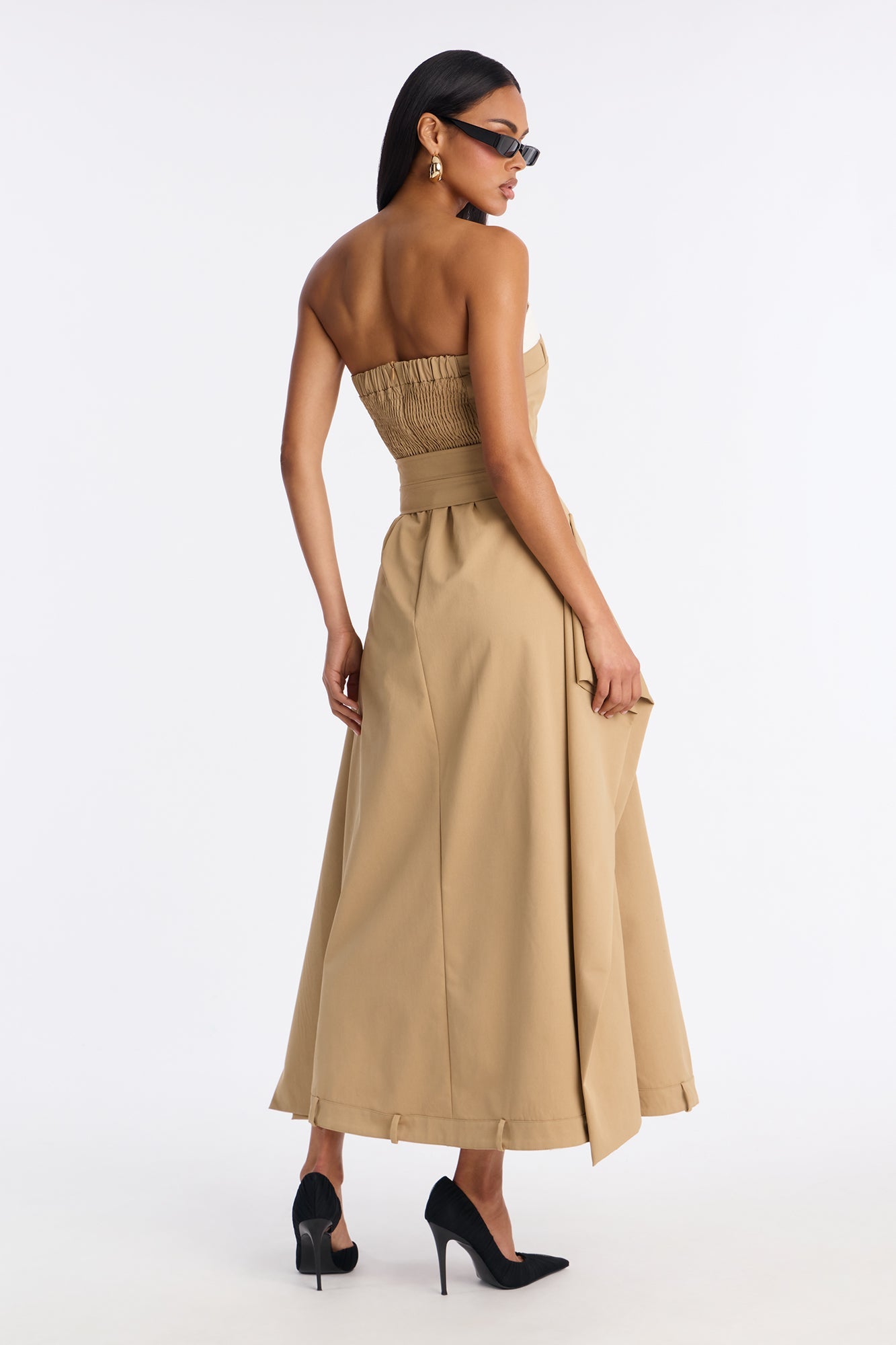 Tailored Grace Maxi Dress - Khaki