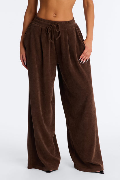 Olivia Extreme Wide Leg Pants - Chocolate