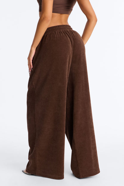 Olivia Extreme Wide Leg Pants - Chocolate
