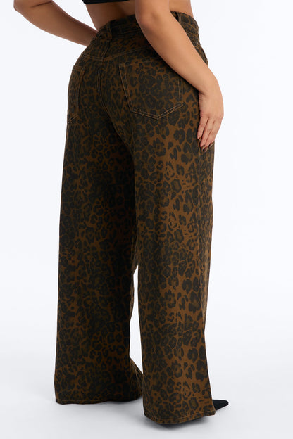 Rare Leopard Super High Waisted Pant 33″ - Leopard
