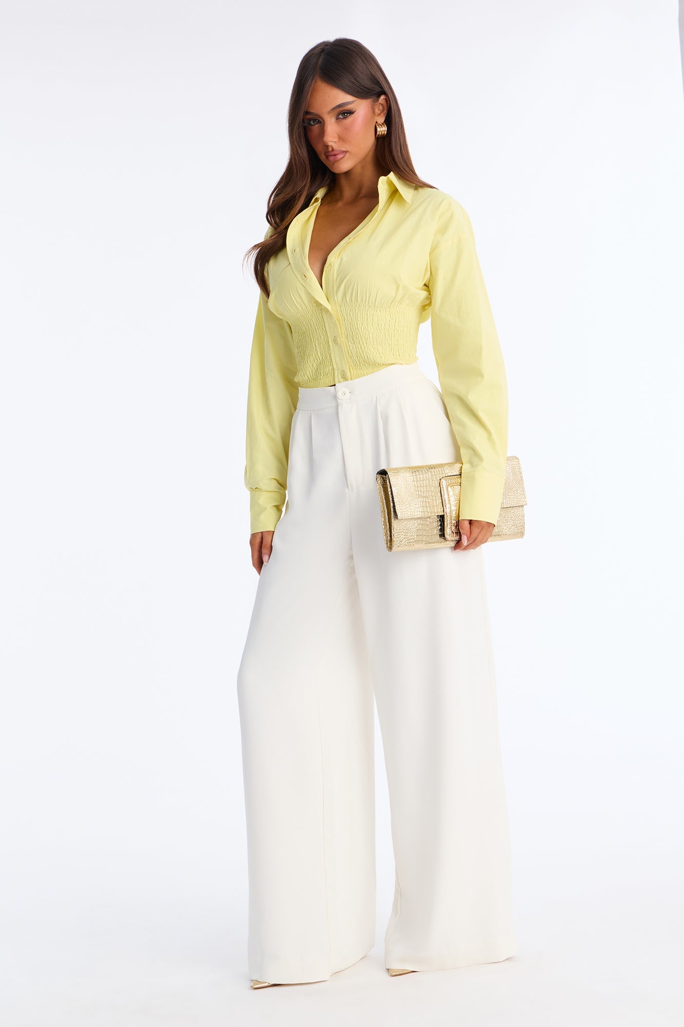 Nadia Trouser Pant - Ivory