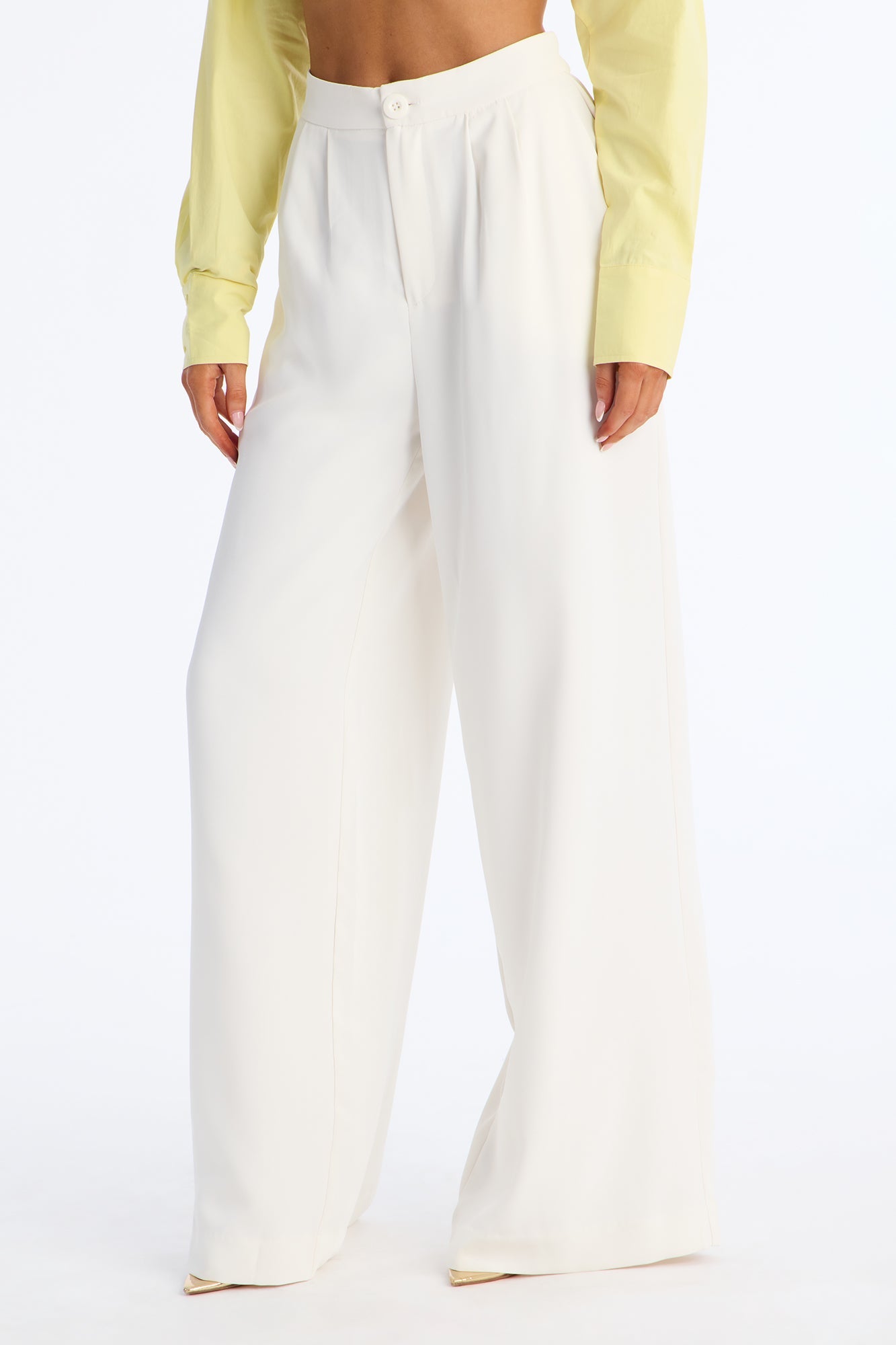 Nadia Trouser Pant - Ivory